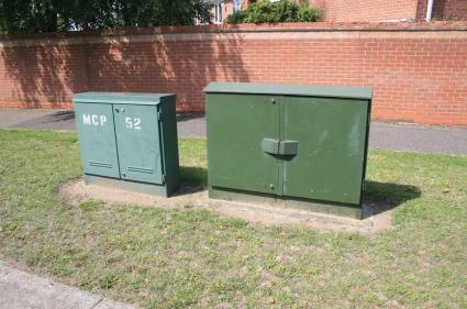 cabinet_small BT Openreach FTTC cabinet next to a normal street cabinet