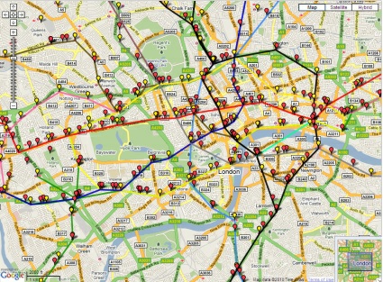 "real time" tube train information