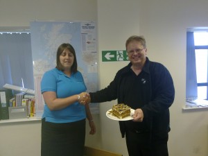 winner Faye Hemingway - winner of the Timico carrot cake competition