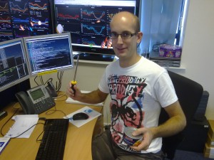 sysadmin A typical sysadmin shows off his presents on National Systems Administrator Appreciation Day