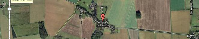 Google satellite image of Ashby de la Launde in Lincolnshire