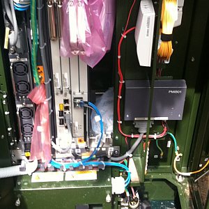 inside a small FTTC cabinet