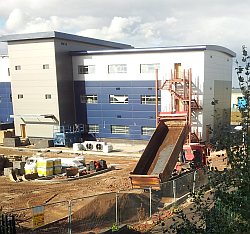 view of construction of new Timico datacentre