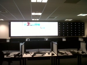 1st videowall action at the new Timico NOC in Newark