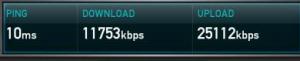 speed test at Apple Store in Covent Garden - a great place if you need easy and free access to good WiFi