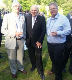 chatting with Vince cable and Colin Duffy, CEO of Voipfone