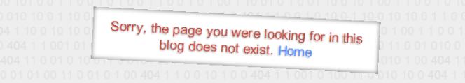 blogspot broken link landing page