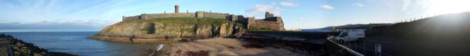 peel castle from fenella beach car park