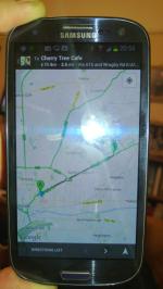 google maps on Samsung Galaxy S3