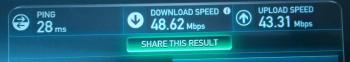 EE 4G speed test results 48Mbps castle lane London