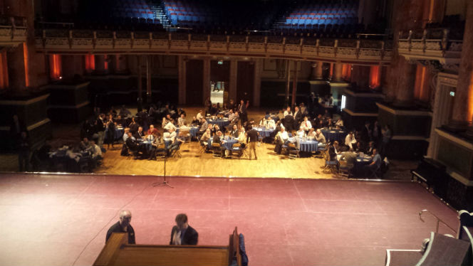 dinner at leeds town hall