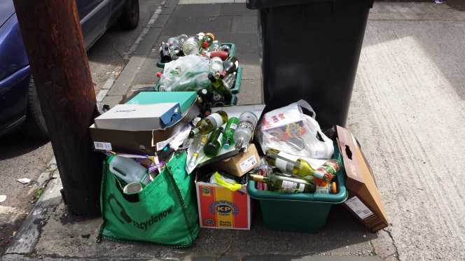 bottles - detritus of student living