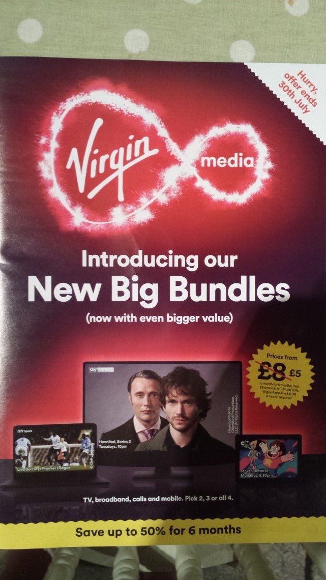 Virgin broadband spam aka junk mail