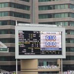 scoreboard at Trent Bridge