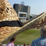 hat damaged by cricket ball