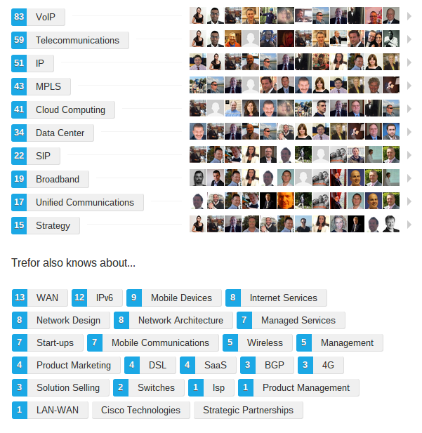 trefor davies linkedin endorsements