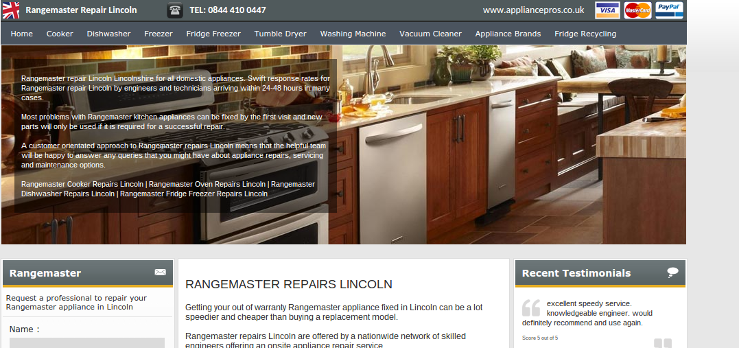 rangemaster cooker service