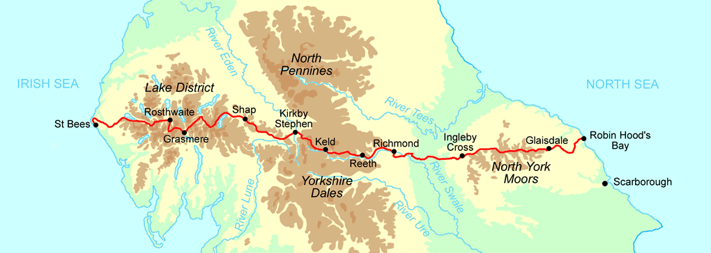 coast to coast sponsored walk provisional schedule