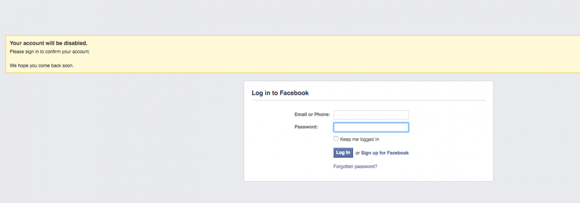 facebook notification phishing