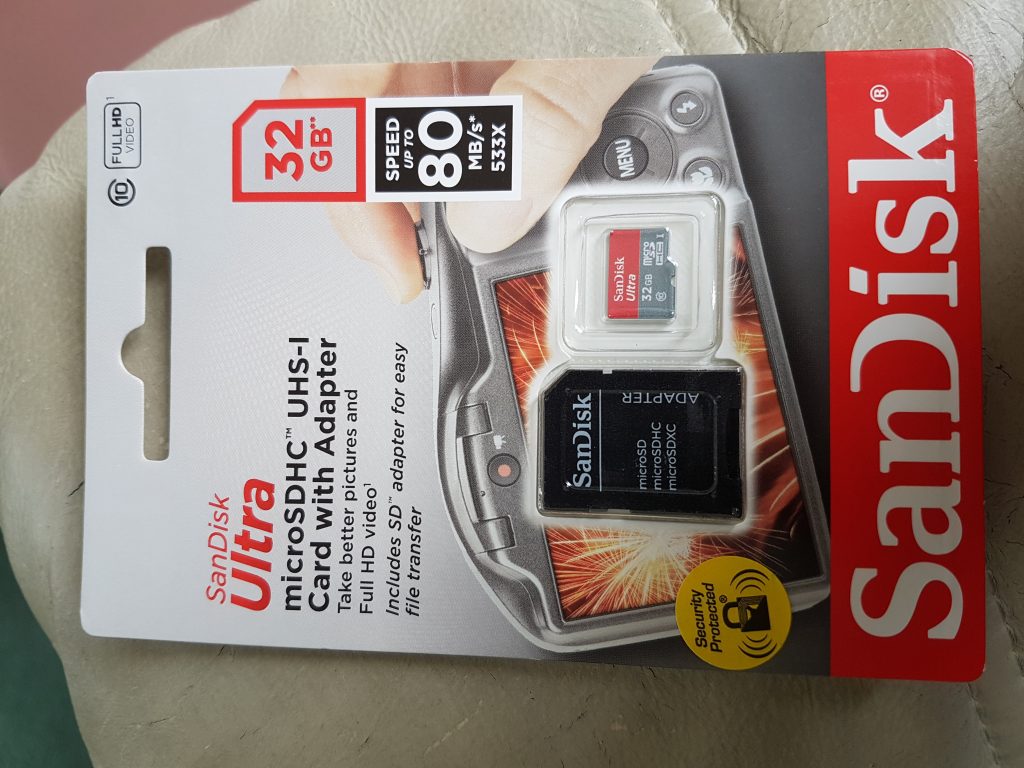 32GB micro sd card for £11 from Tesco got to be a bargain