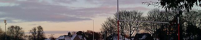 Lincoln Rugby Club in the snow at the Lindum, December 2010