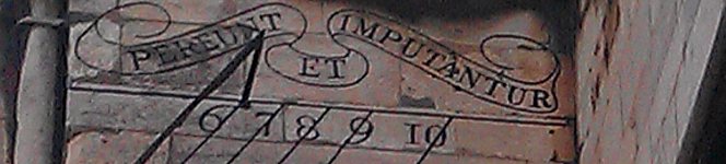 sundial on Lincoln Cathedral's South Face represents the "old order"