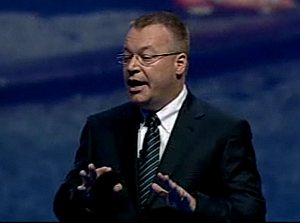 Nokia CEO Stephen Elop launches Lumia smart phones at Nokia World 