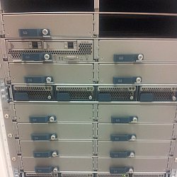Cisco UCS B200 server blade in a chassis at the Timico Newark data centre