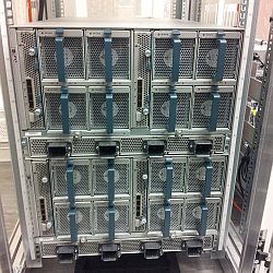 I think these fans in the back of the Cisco UCS B200 blade server chassis at the Timico Newark data centre look really cool :)