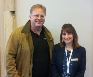 Trefor Davies with Doubletree Sales and Marketing Manager Nicola Shepheard at #LUL360