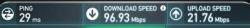 speeds seen on o2 4g trials at the O2 Dome