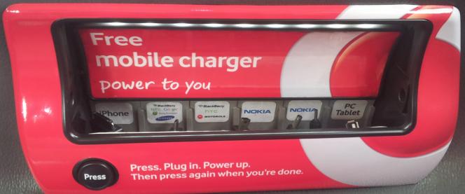 Vodafone in taxi charger