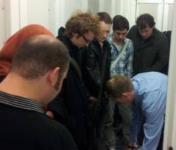 Students from Lincoln University Computer Science dept visit the Timico datacentre in Newark