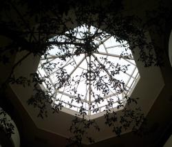 the roof of the atrium at the Celtic Manor Resort Hotel