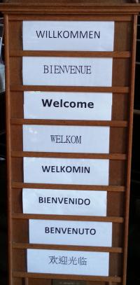 welcome sign at the Actor's Church in Covent Garden