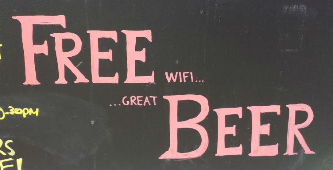 free beer sign