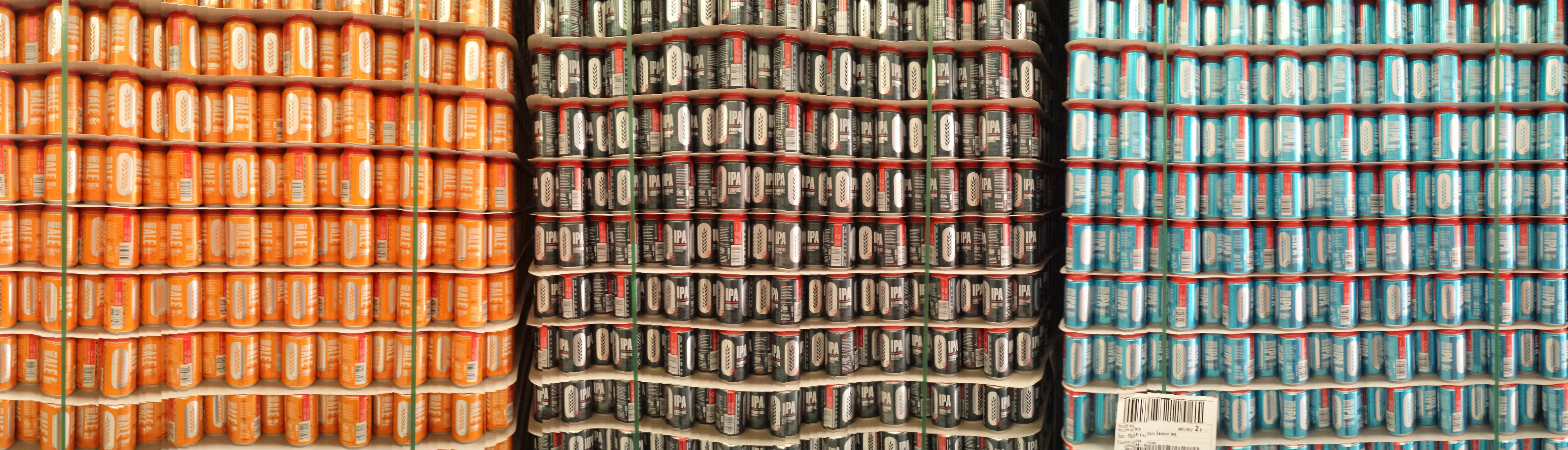 pissup in a brewery beer cans